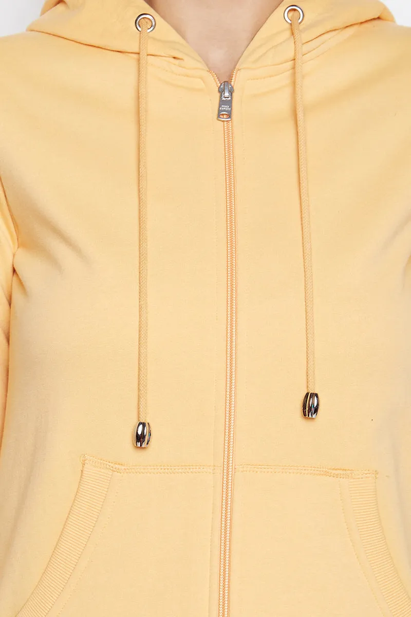 Moda Elementi solid color hoodies women sweatshirt