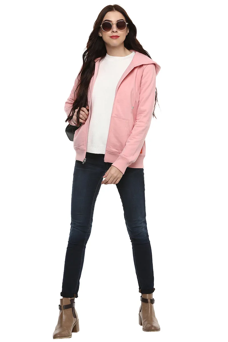 Moda Elementi solid color hoodies women sweatshirt