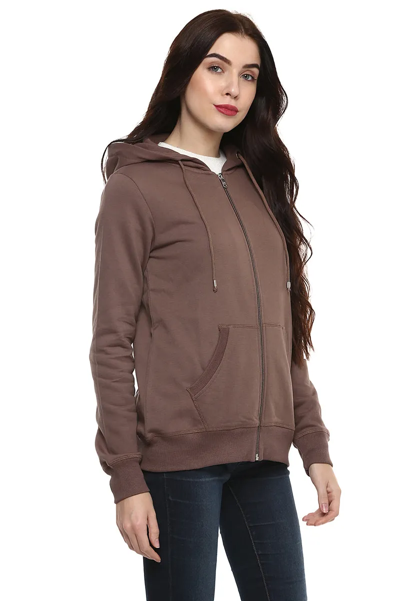 Moda Elementi solid color hoodies women sweatshirt