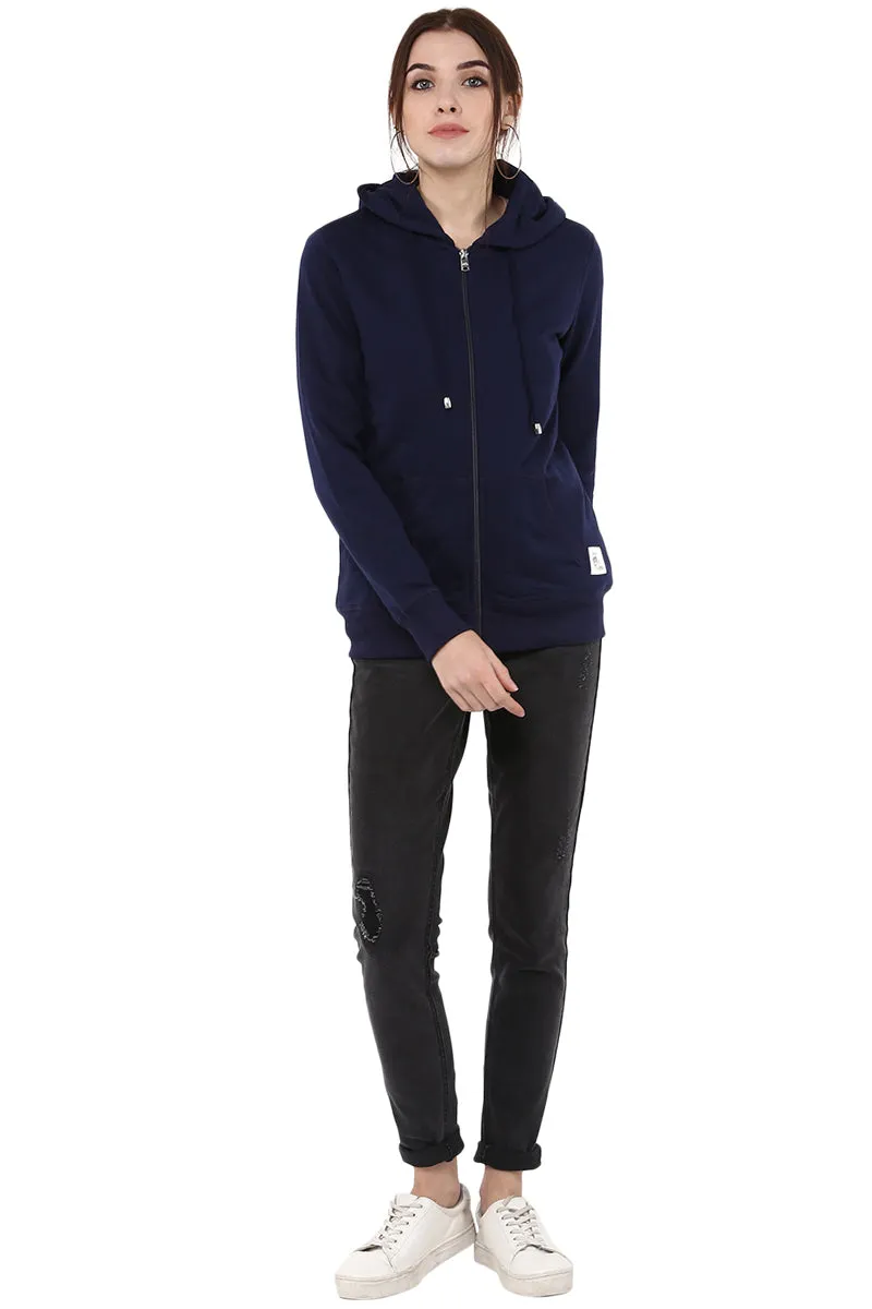 Moda Elementi solid color hoodies women sweatshirt