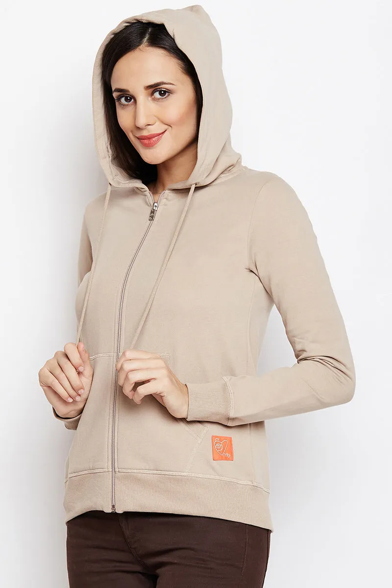 Moda Elementi solid color hoodies women sweatshirt