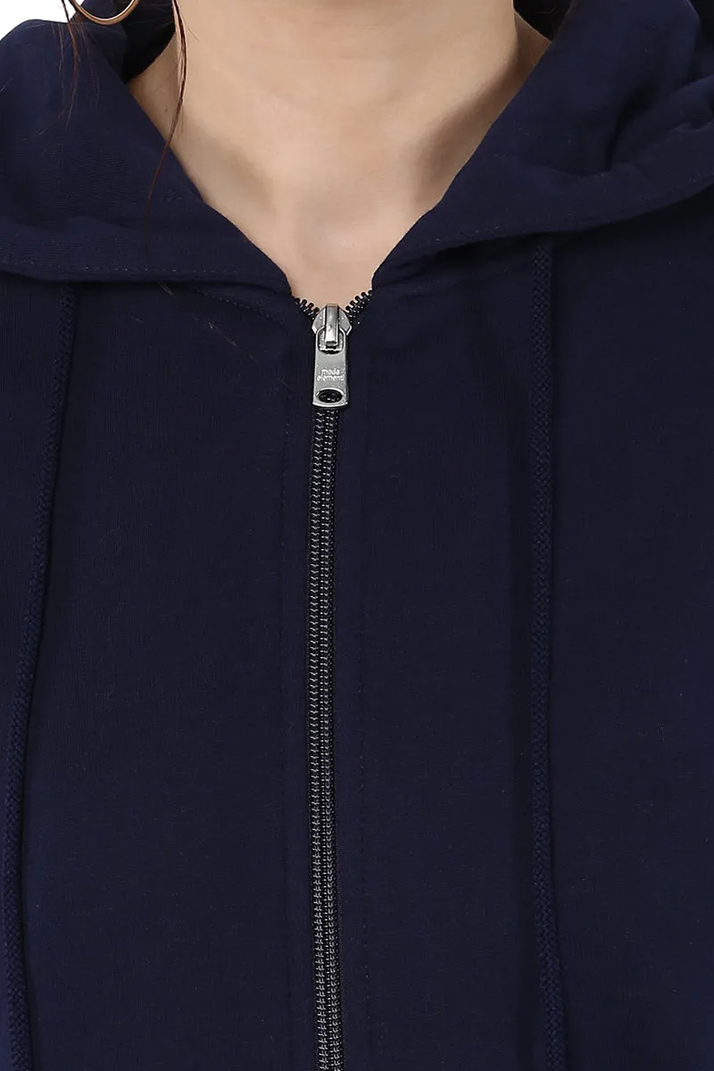 Moda Elementi solid color hoodies women sweatshirt
