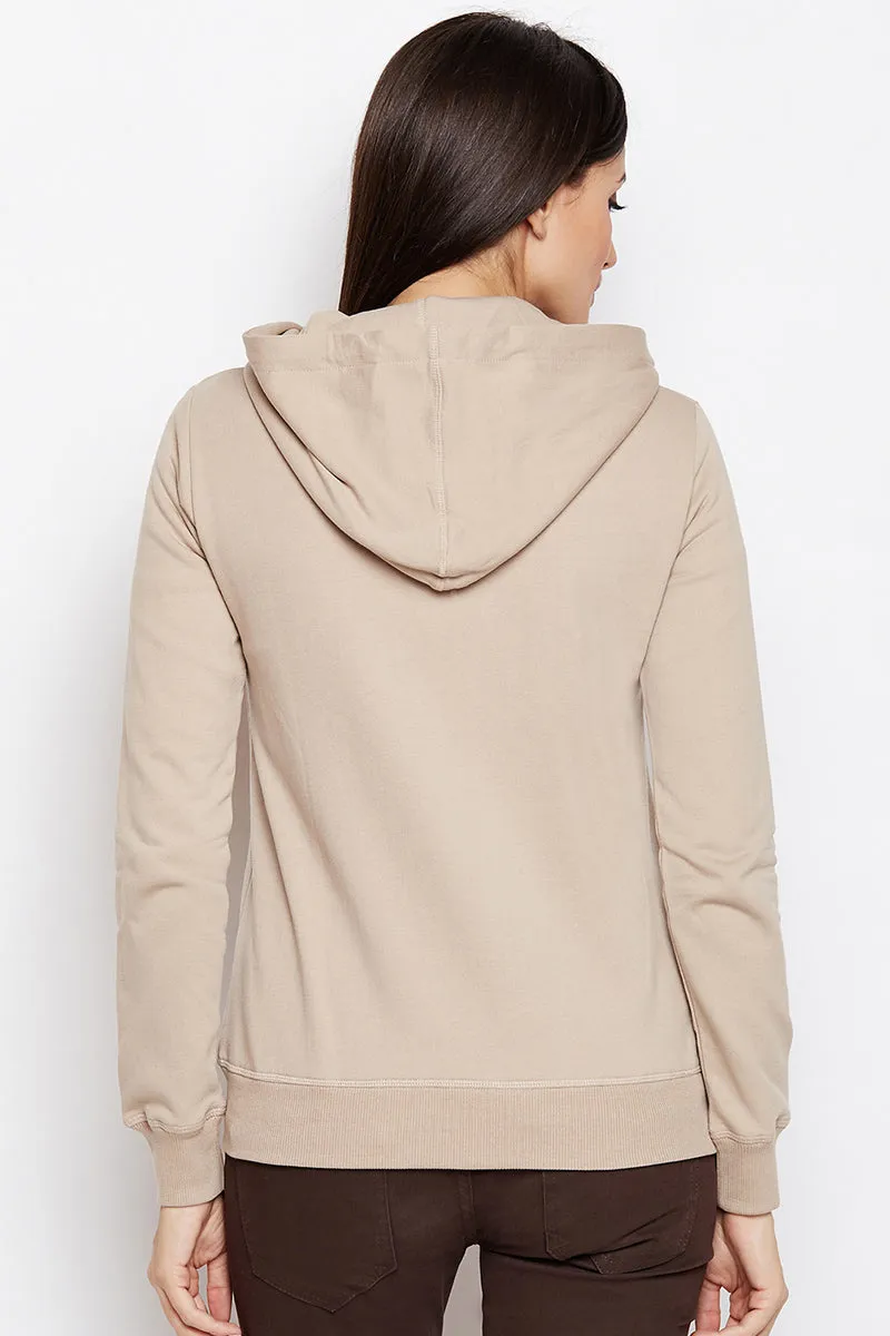 Moda Elementi solid color hoodies women sweatshirt