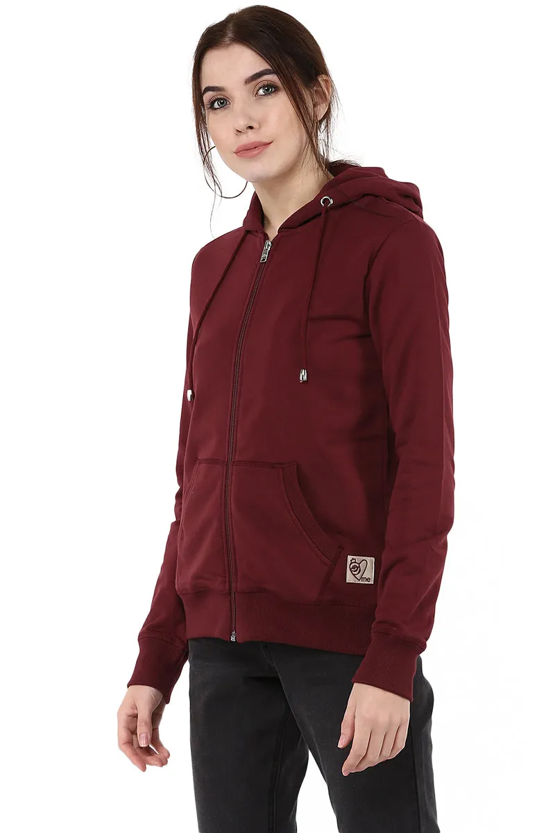 Moda Elementi solid color hoodies women sweatshirt