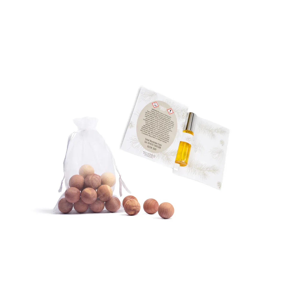Moth Repellent Canada Red Cedar Balls with Refresher Spray