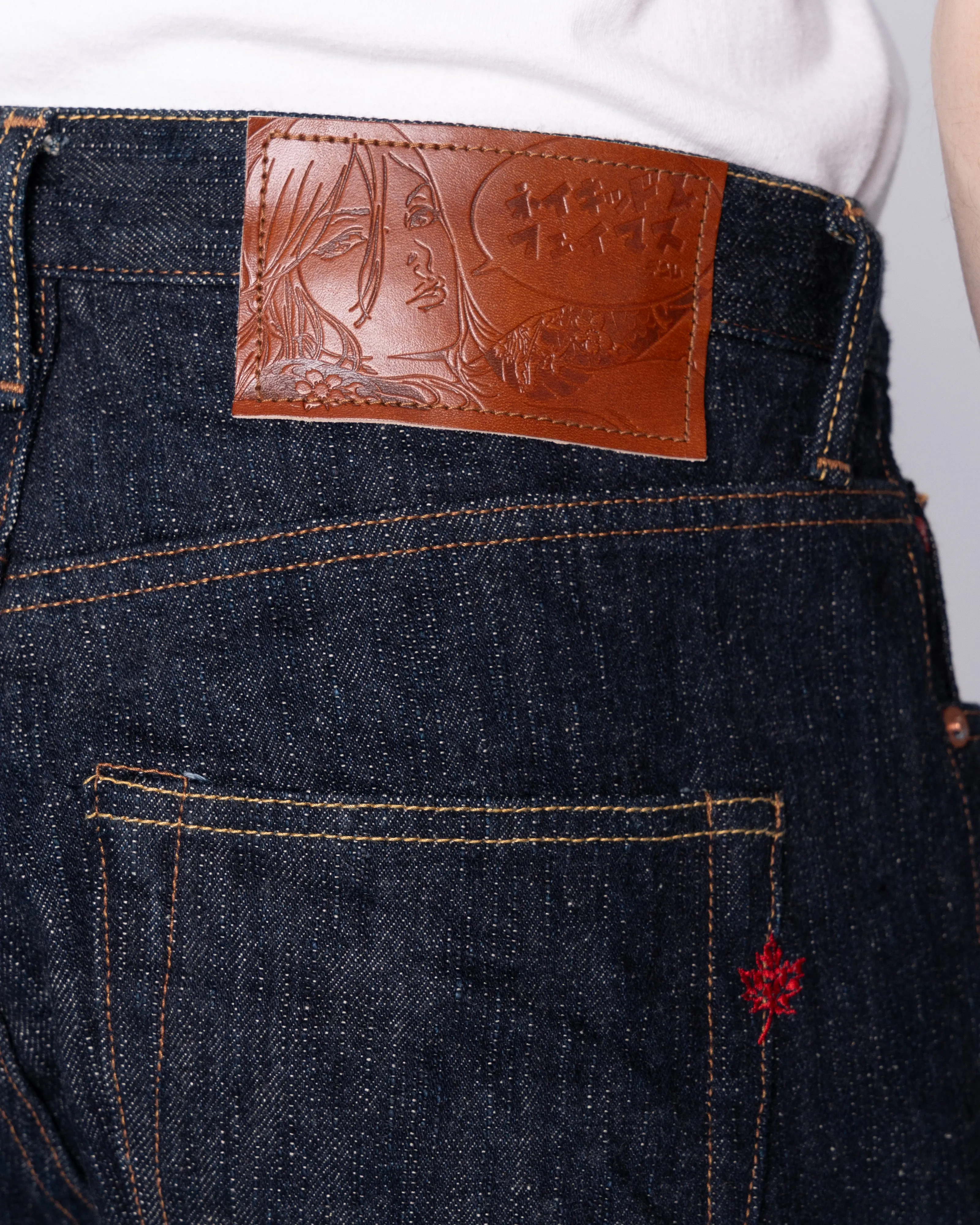 Naked & Famous Denim Easy Guy Relaxed Tapered Mens Jeans - MIJ12 Aomidori Selvedge