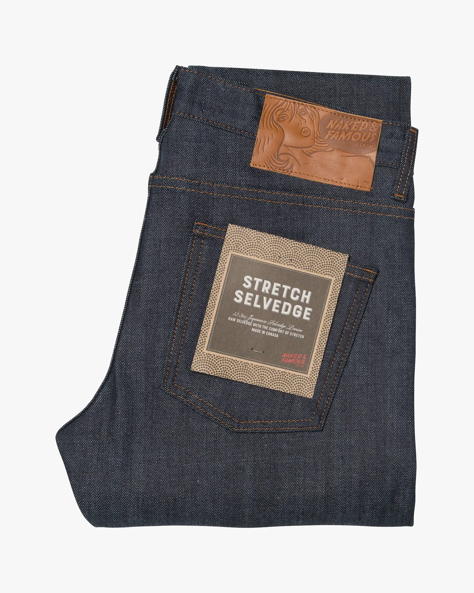 Naked & Famous Denim Super Guy Skinny Mens Jeans - Stretch Selvedge / Indigo