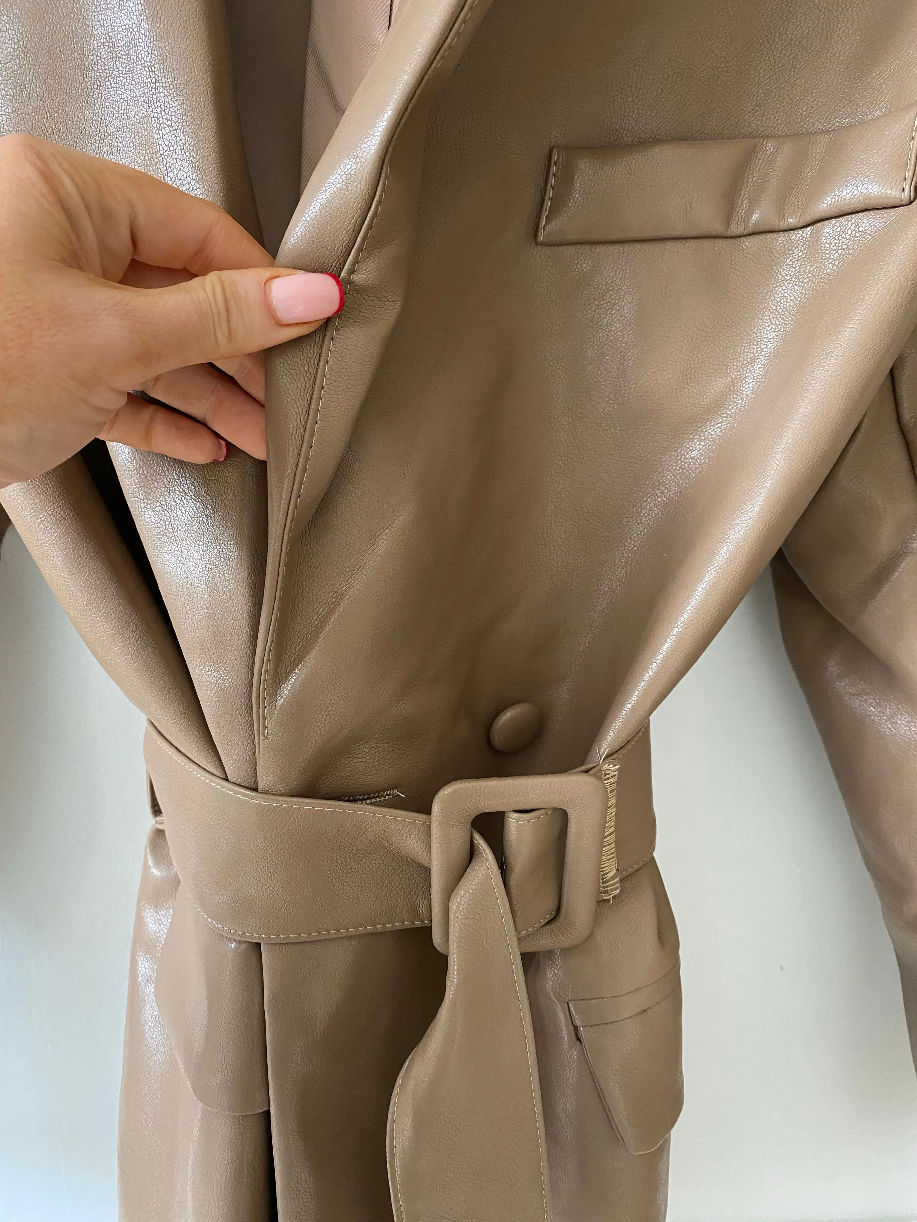 NASTY GAL faux leather dress