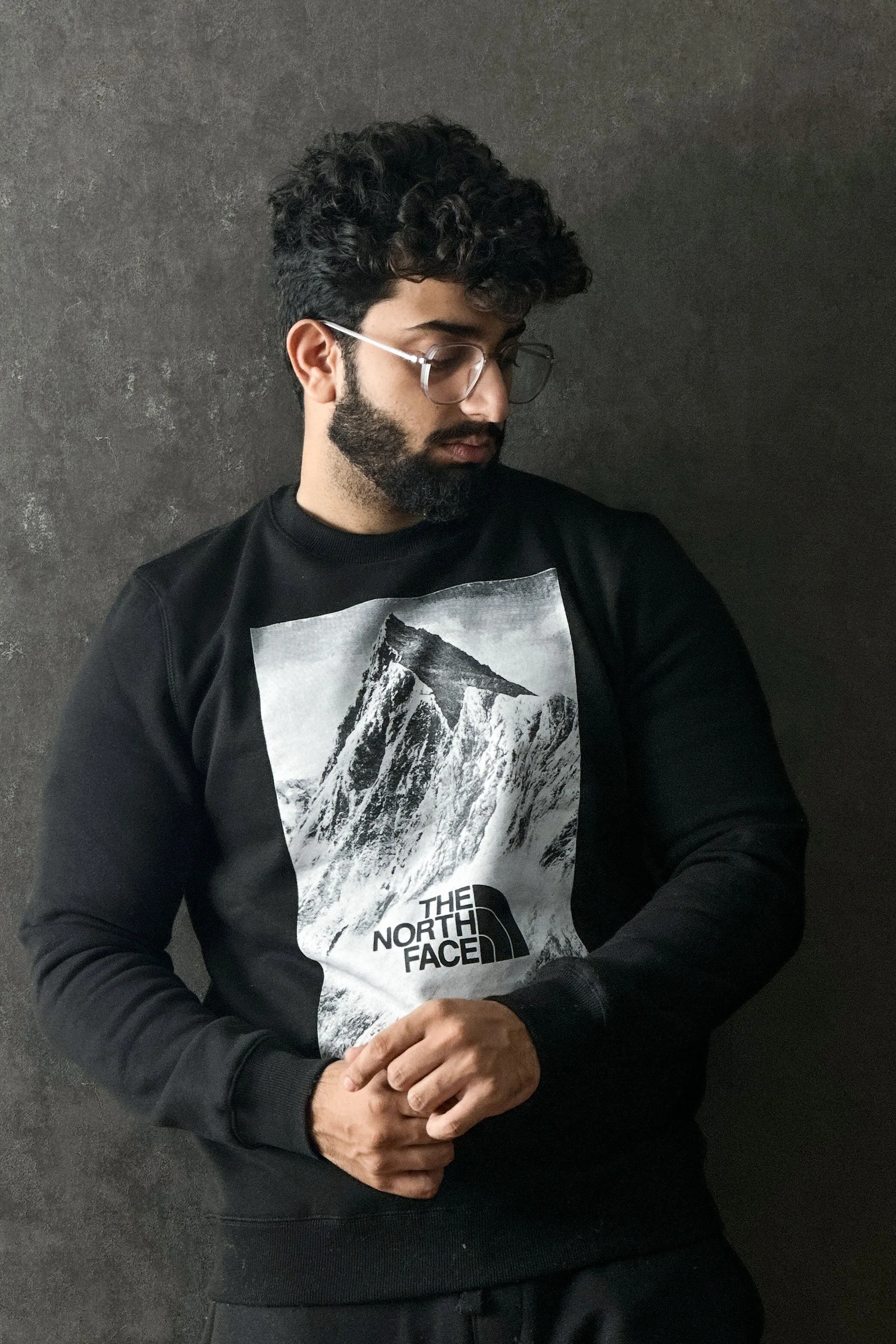 NORTHFCE Printed Black Sweatshirt - 1124142