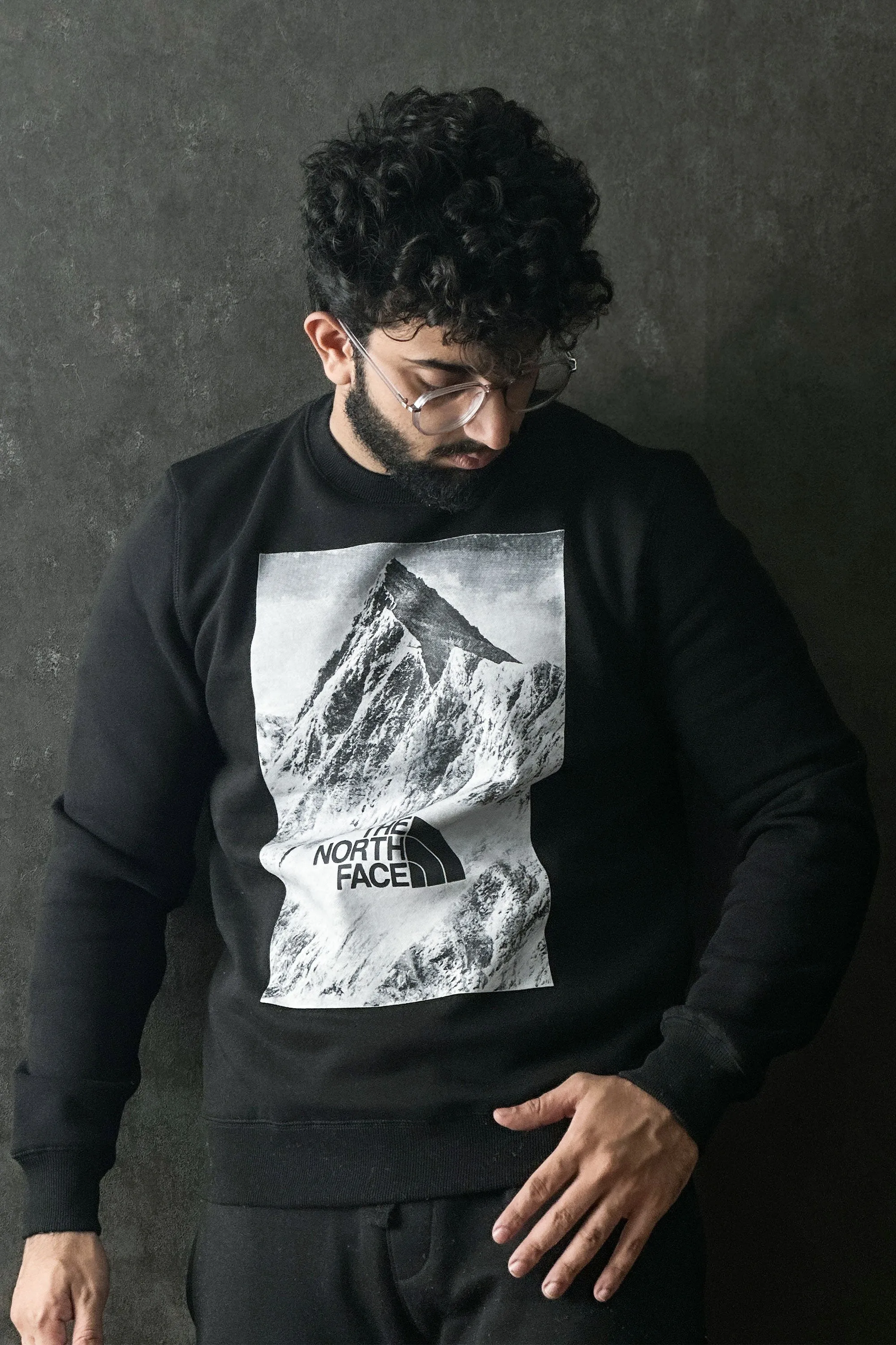 NORTHFCE Printed Black Sweatshirt - 1124142