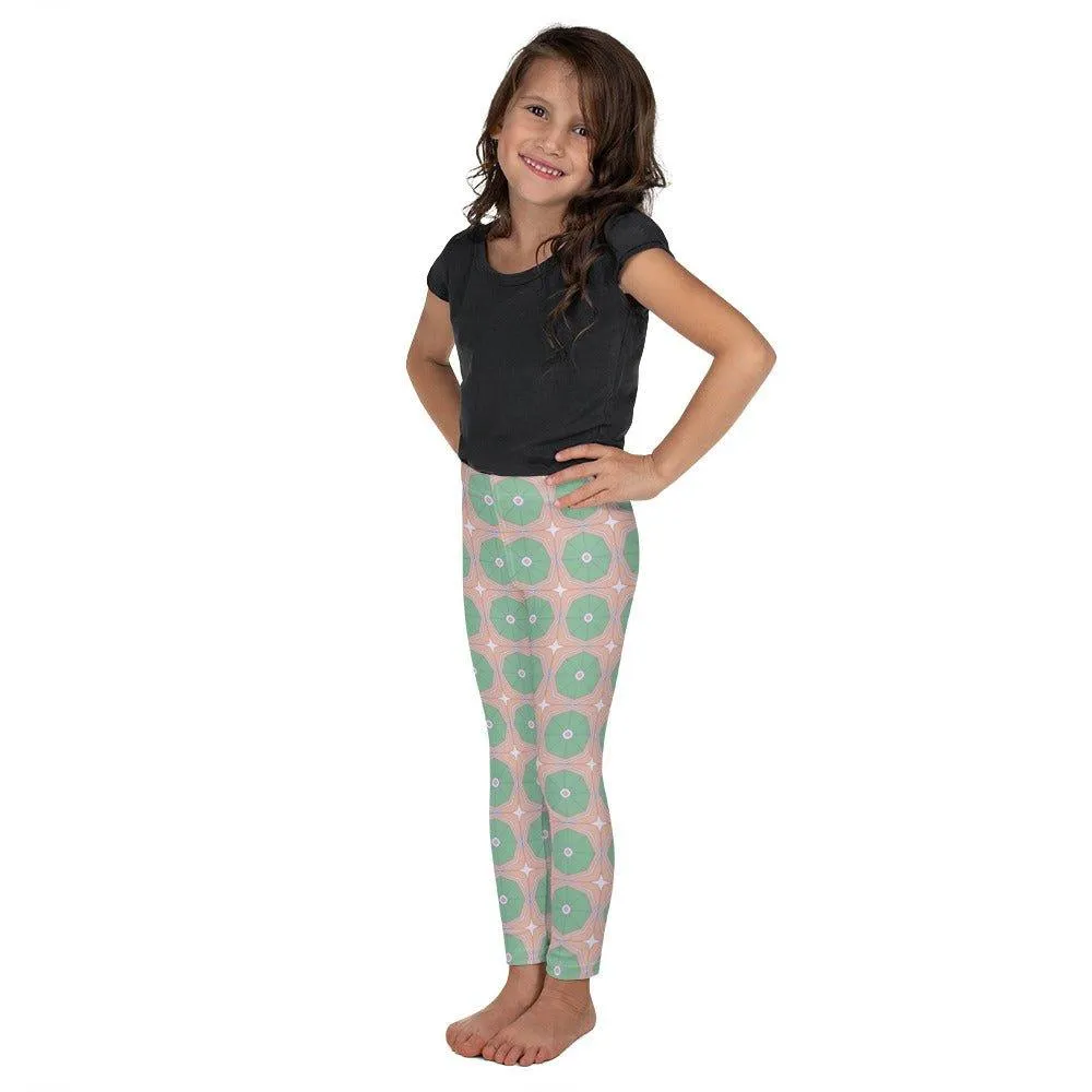 Octagon Patterned Kid's Leggings