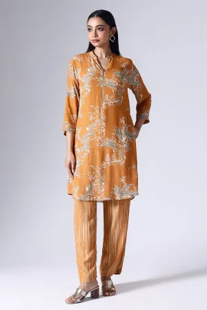 Orange Lotus Tunic & Pant Set