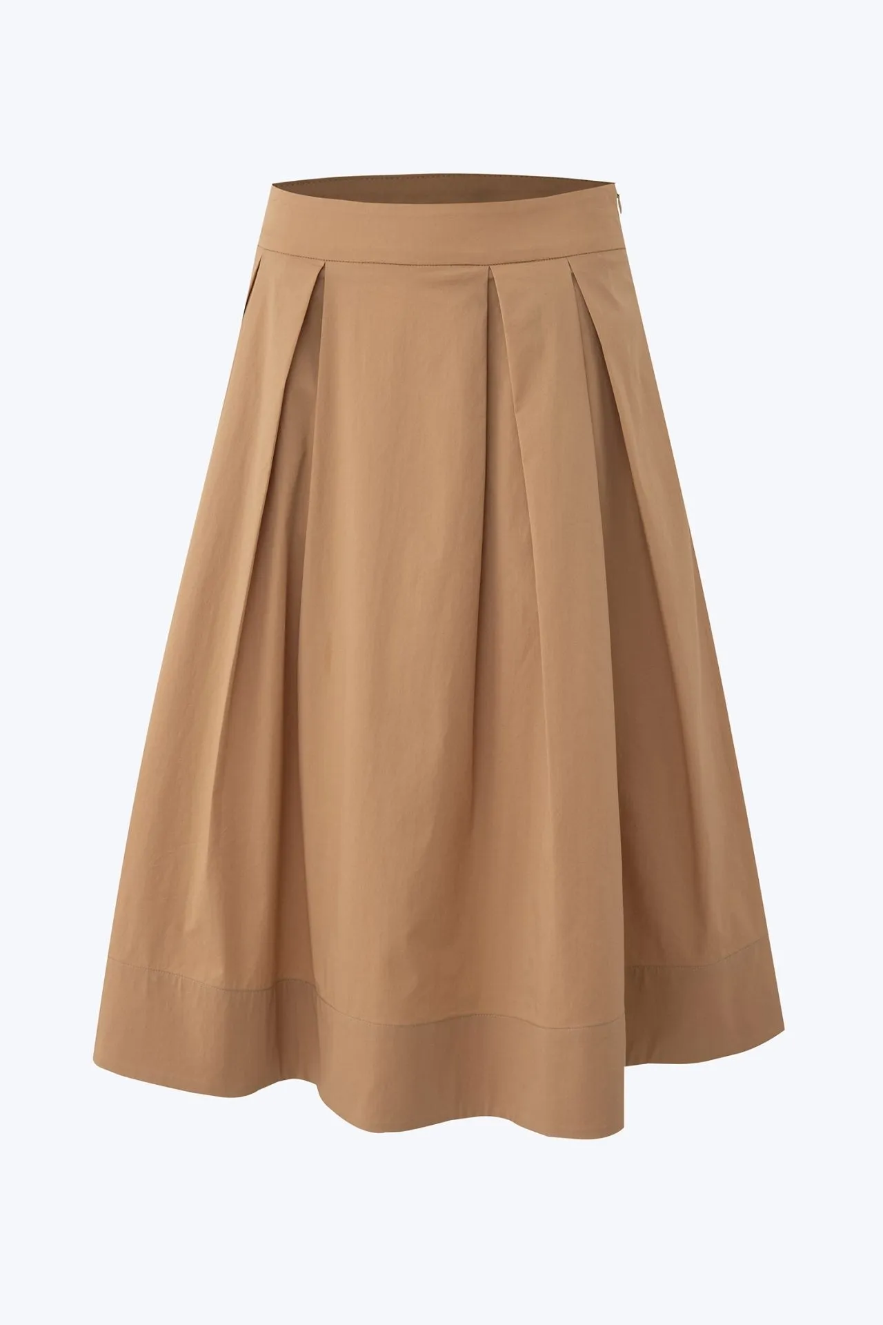 Pleated Flare Skirt