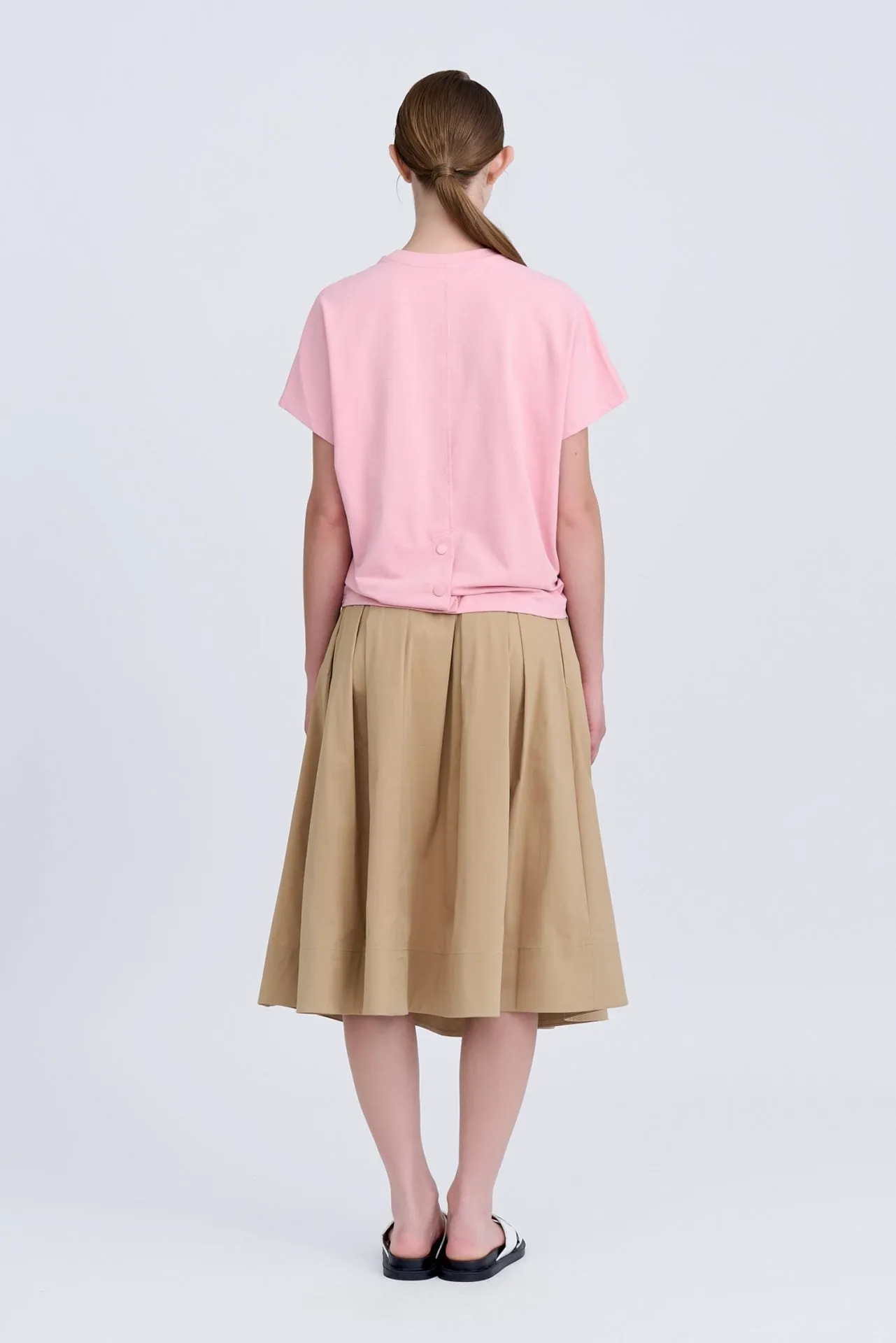 Pleated Flare Skirt