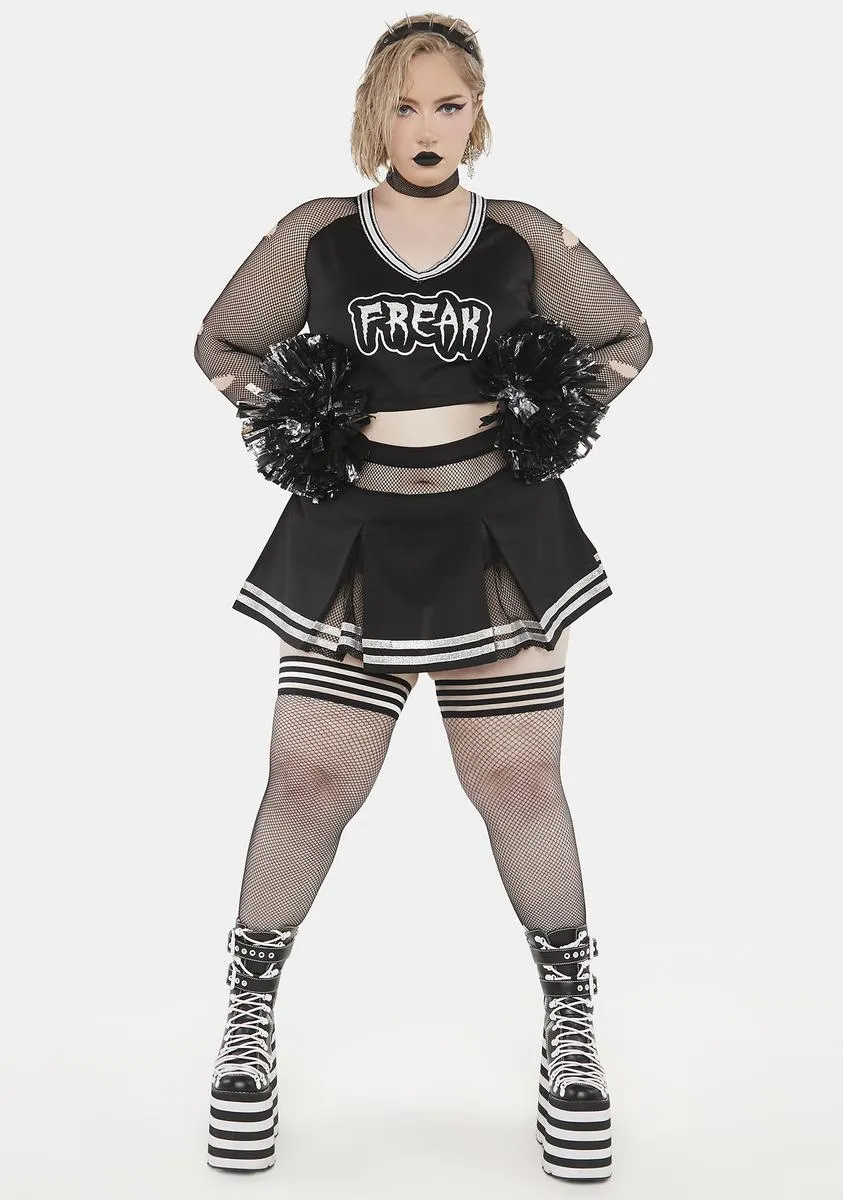Plus Freak 'Em Out Cheerleader Costume