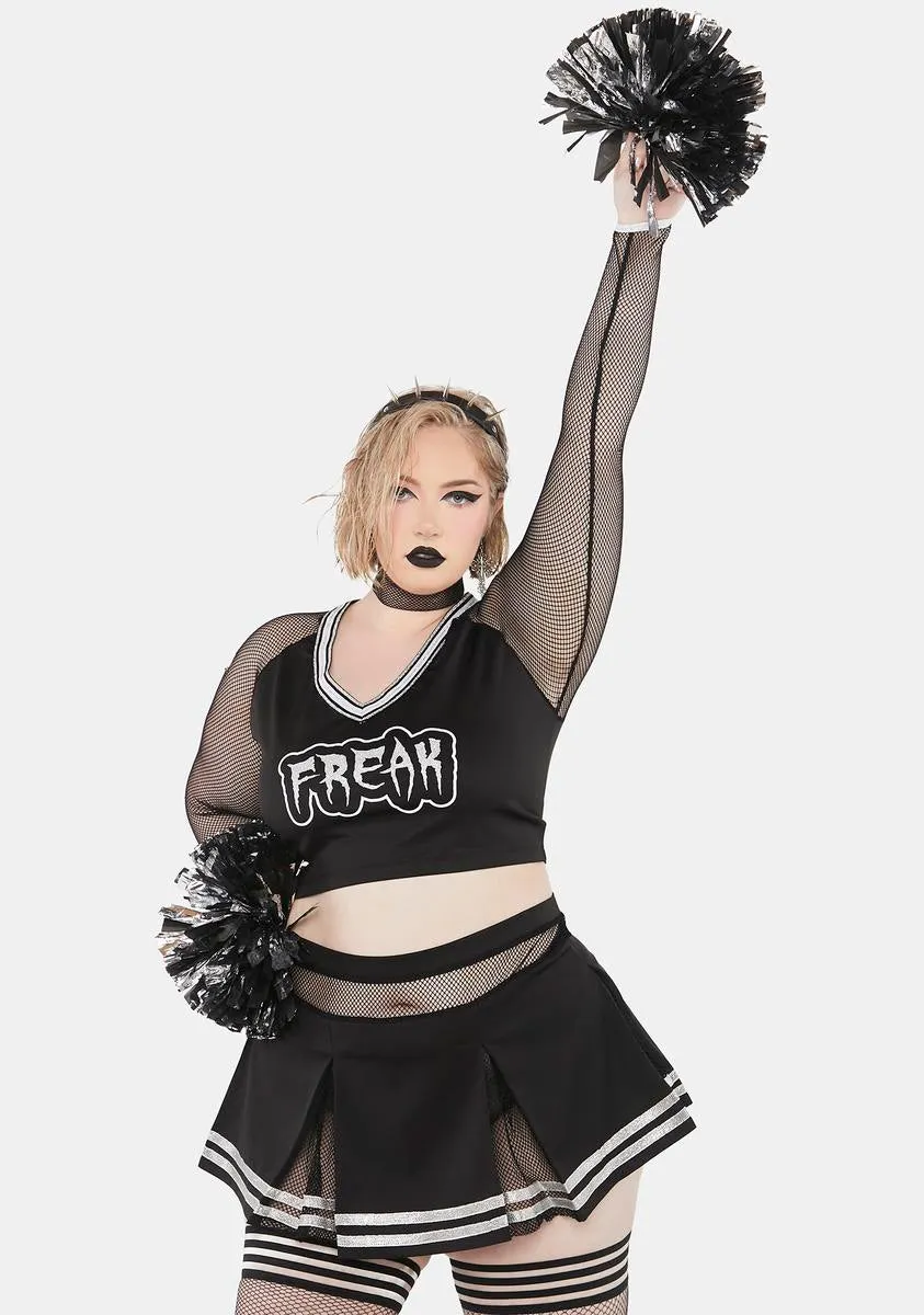 Plus Freak 'Em Out Cheerleader Costume