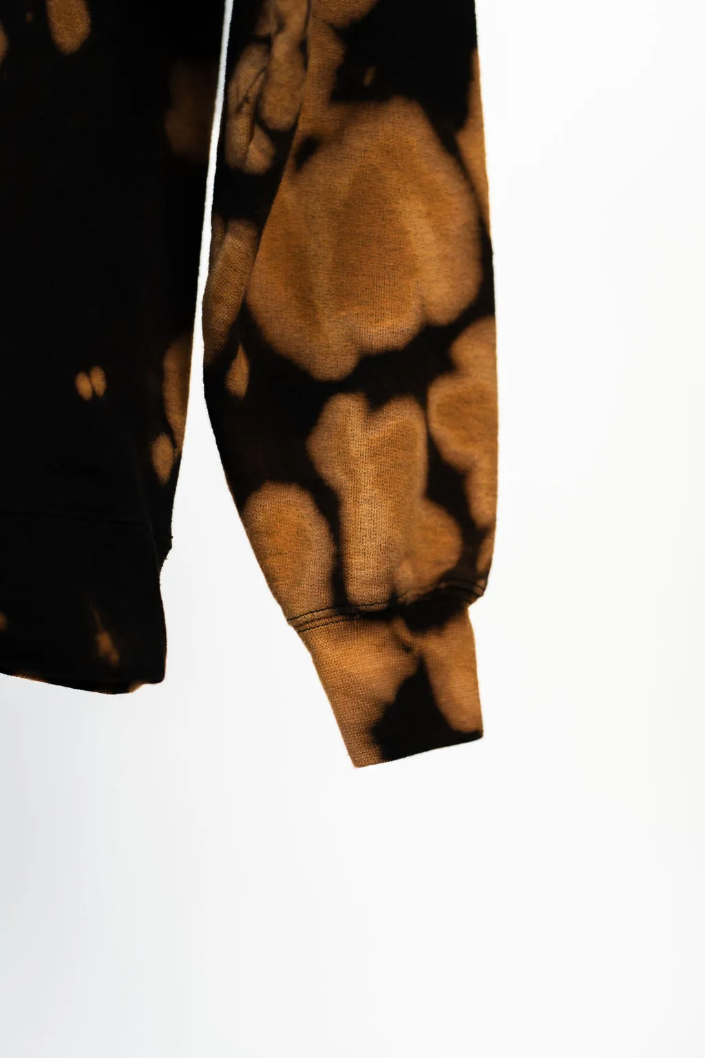 "Burn More, Dye Happy" Bleach Dye Sweatshirt