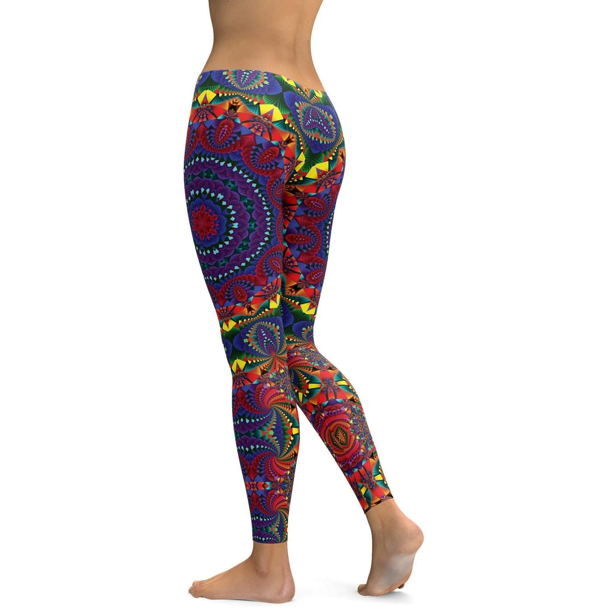 Retro Kaleidoscope Leggings