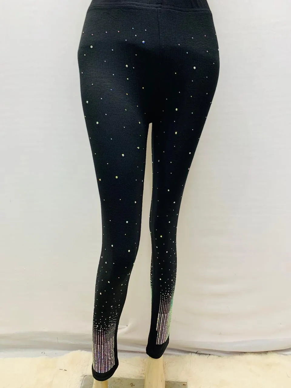 Rhinestone legging free size