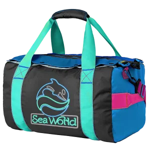 SeaWorld Neon Sign Multicolor Duffle Bag