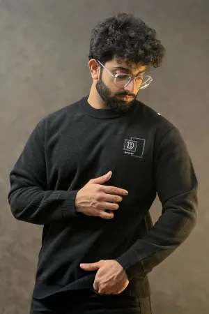 Self Texture Crew Neck Sweatshirt - 1124039