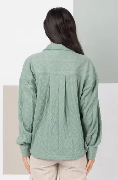Shelia Cable Knit Shacket