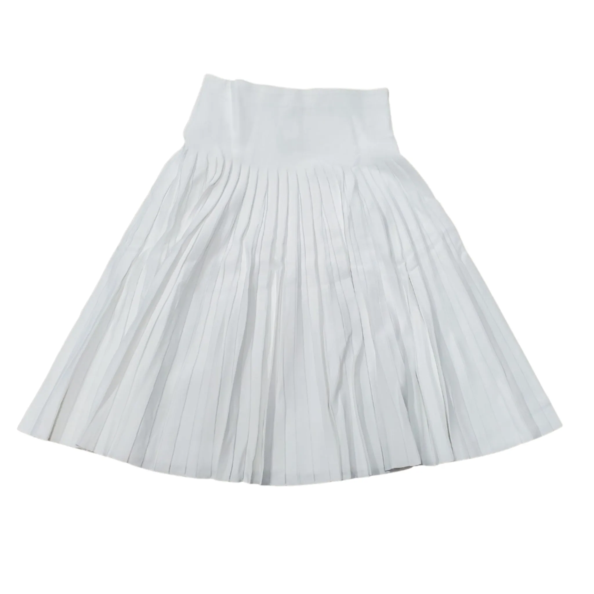 Small Pleated Forever Skirt 27" White