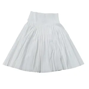 Small Pleated Forever Skirt 27" White