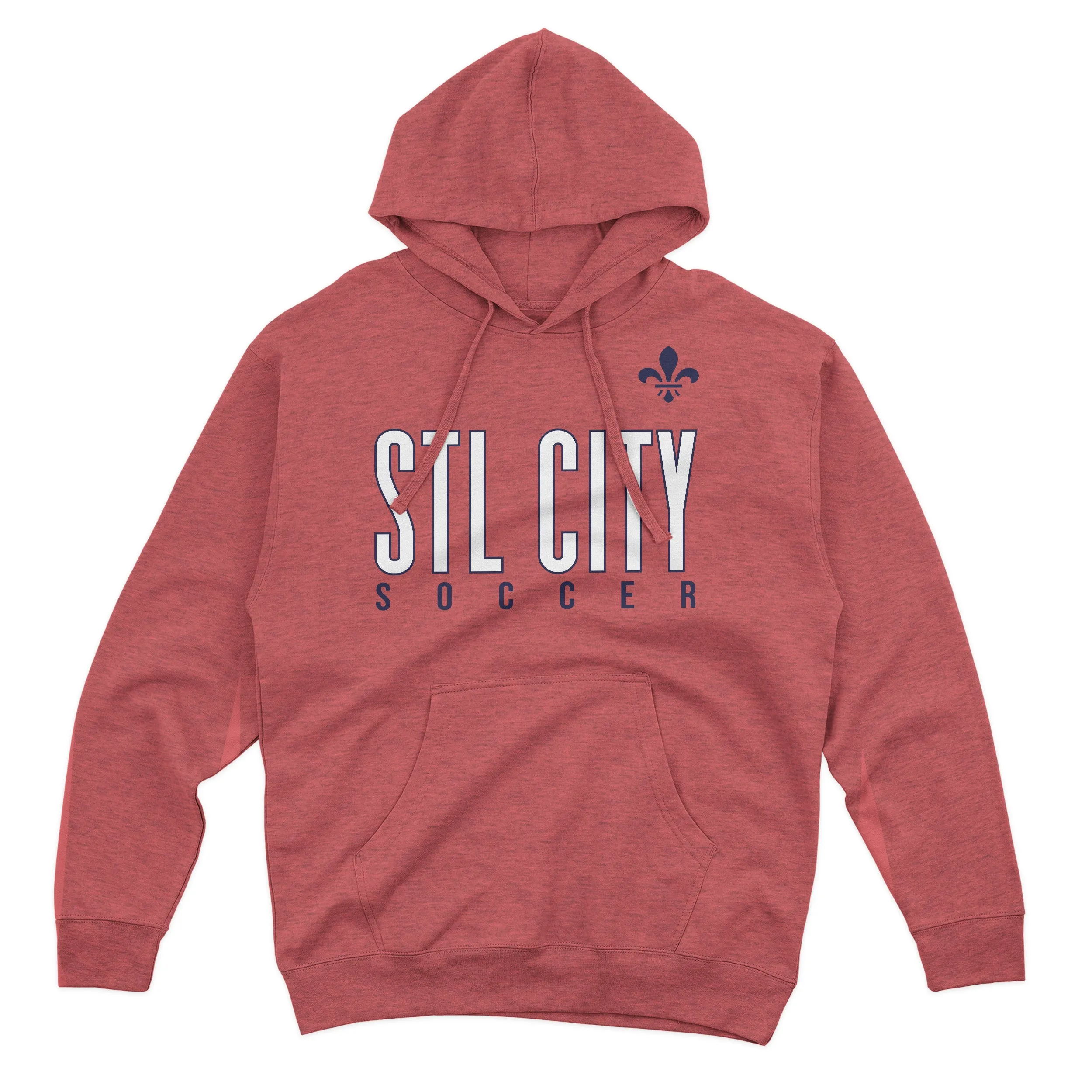 STL City Signature Soccer Fleur De Lis Hooded Sweatshirt