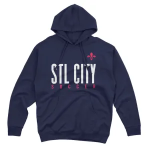 STL City Signature Soccer Fleur De Lis Hooded Sweatshirt