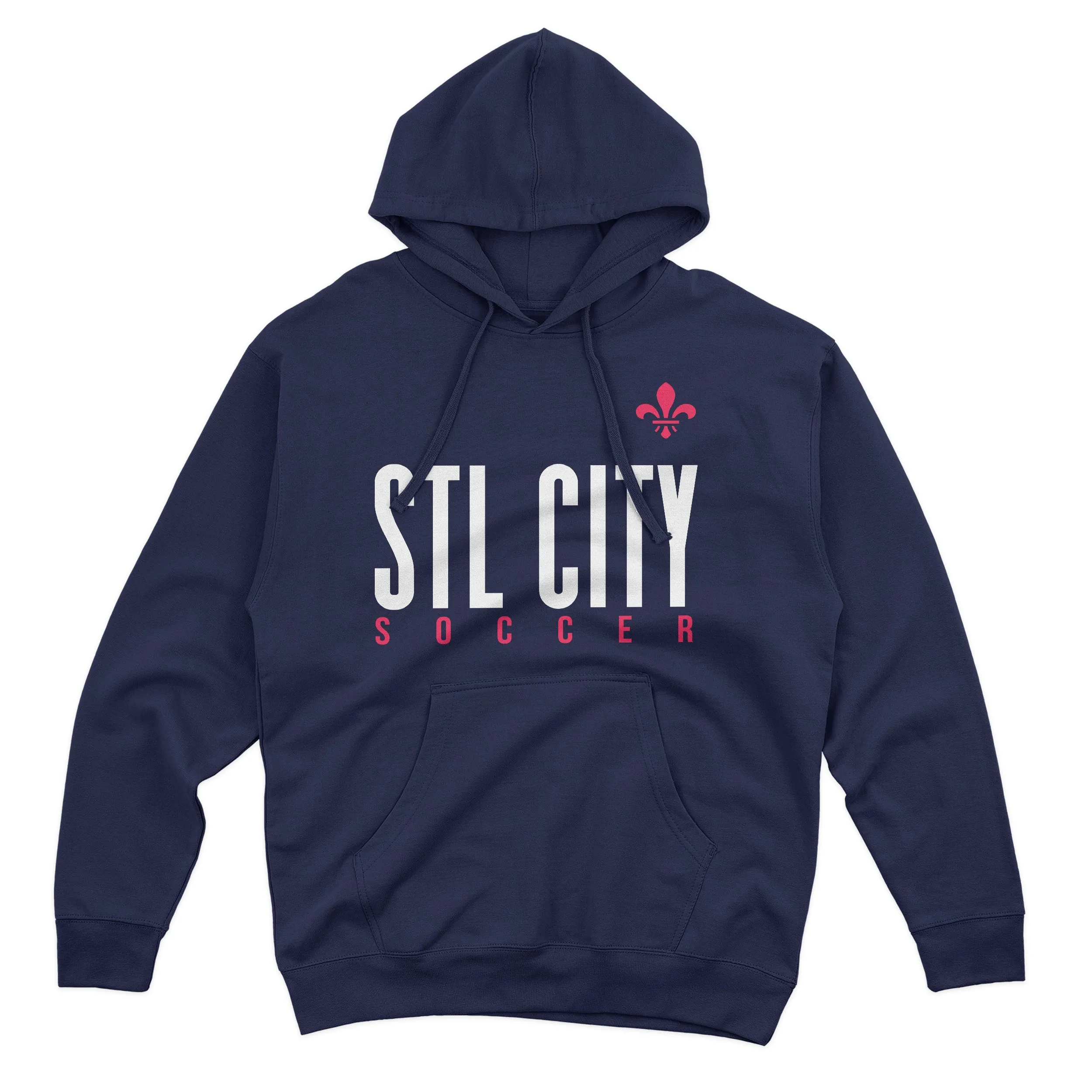 STL City Signature Soccer Fleur De Lis Hooded Sweatshirt