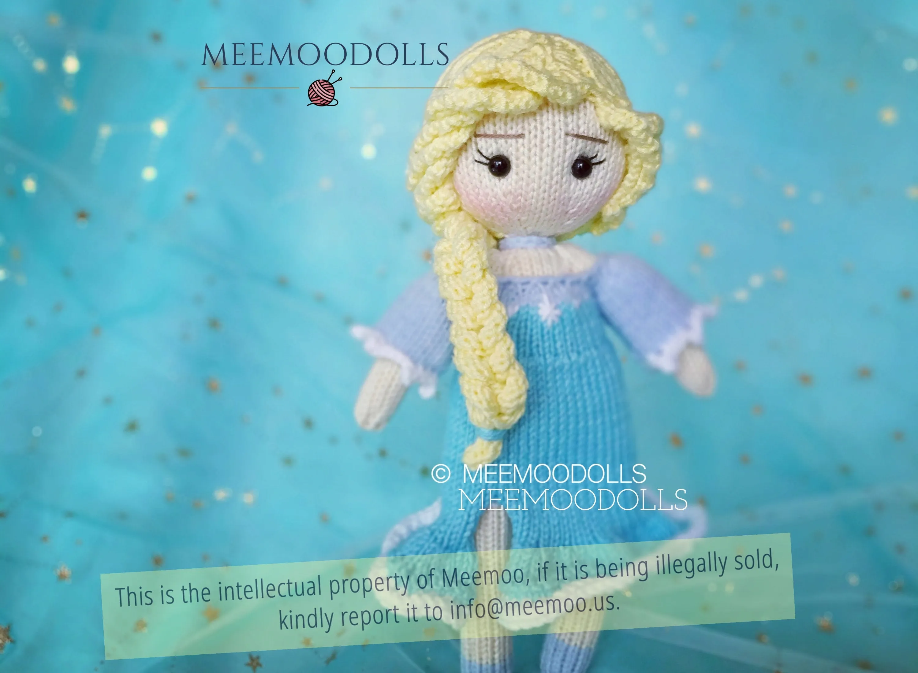 The Ice Queen Knit Doll Knitting Pattern