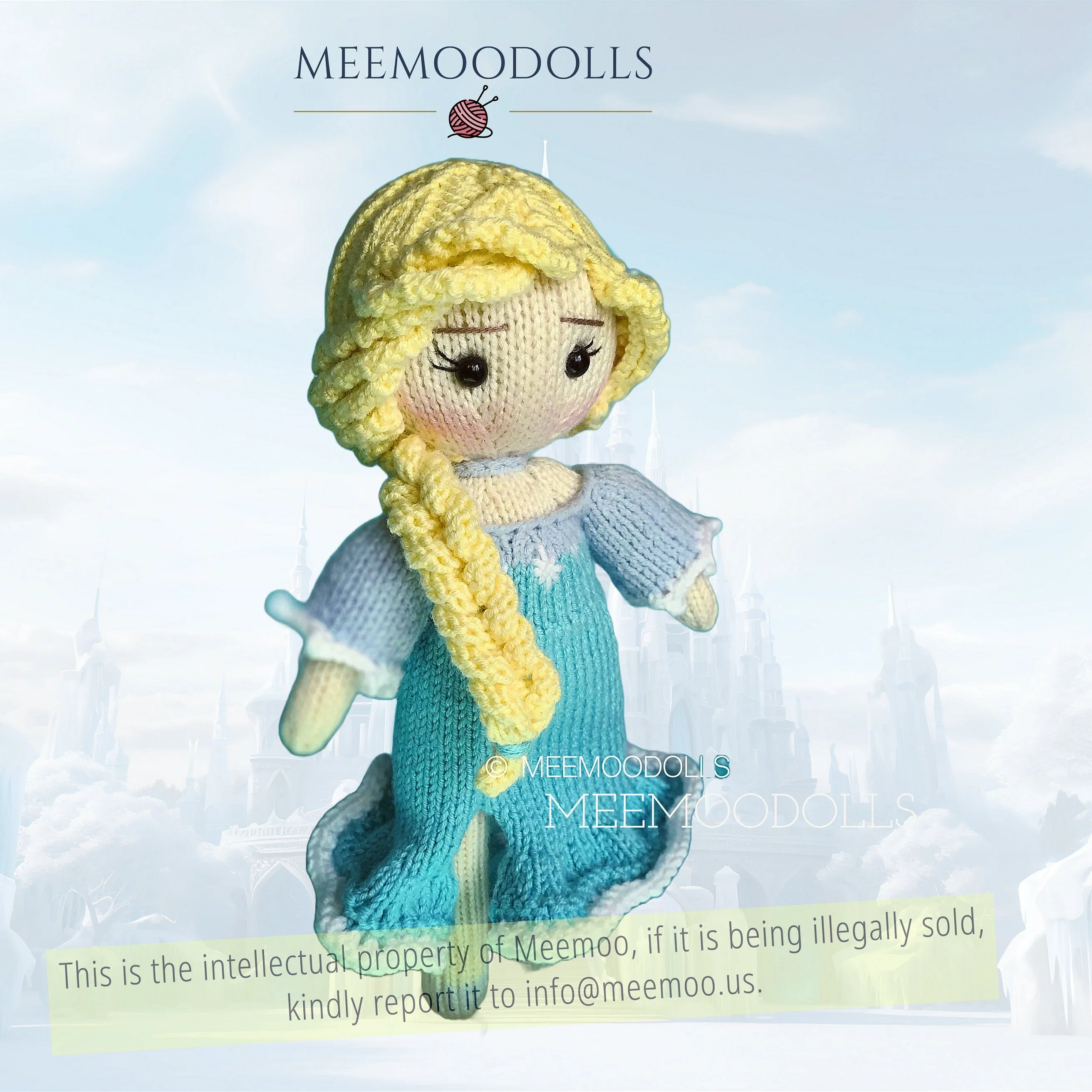 The Ice Queen Knit Doll Knitting Pattern