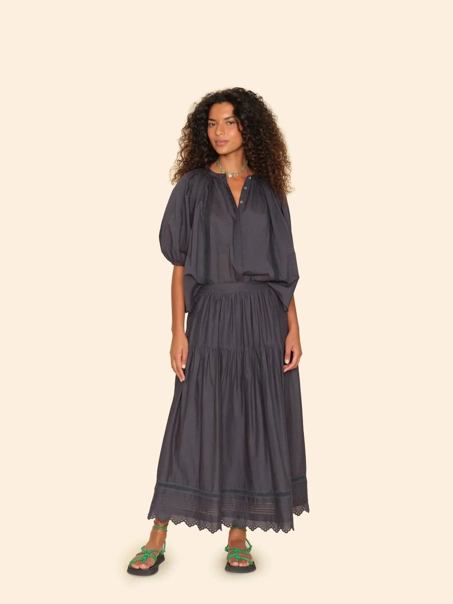 Tilda Skirt in Obsidian
