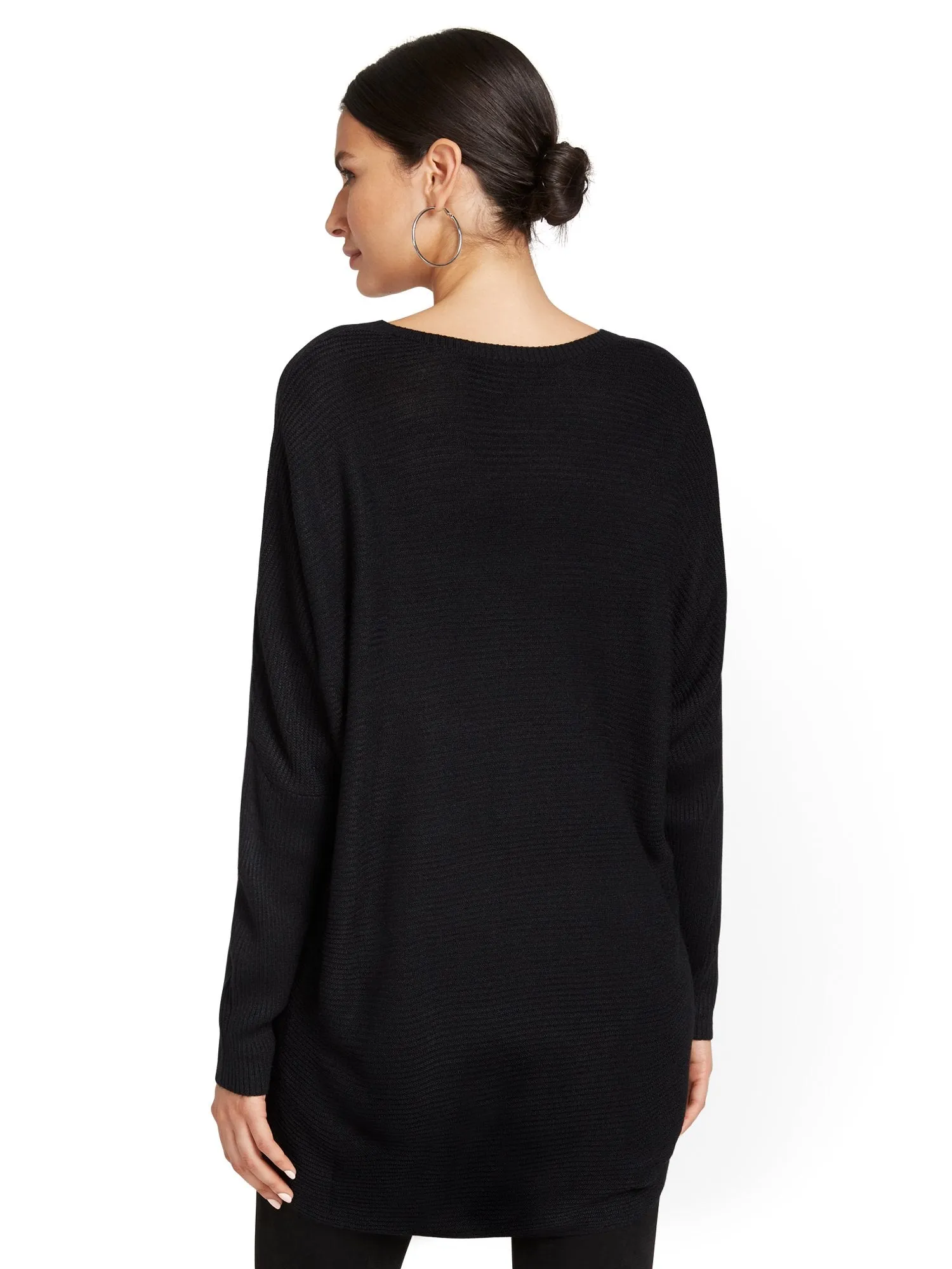 Two-Pocket Tunic Sweater