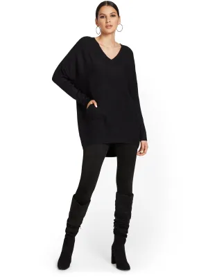 Two-Pocket Tunic Sweater
