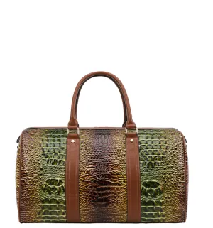 Tye dyed croc duffle