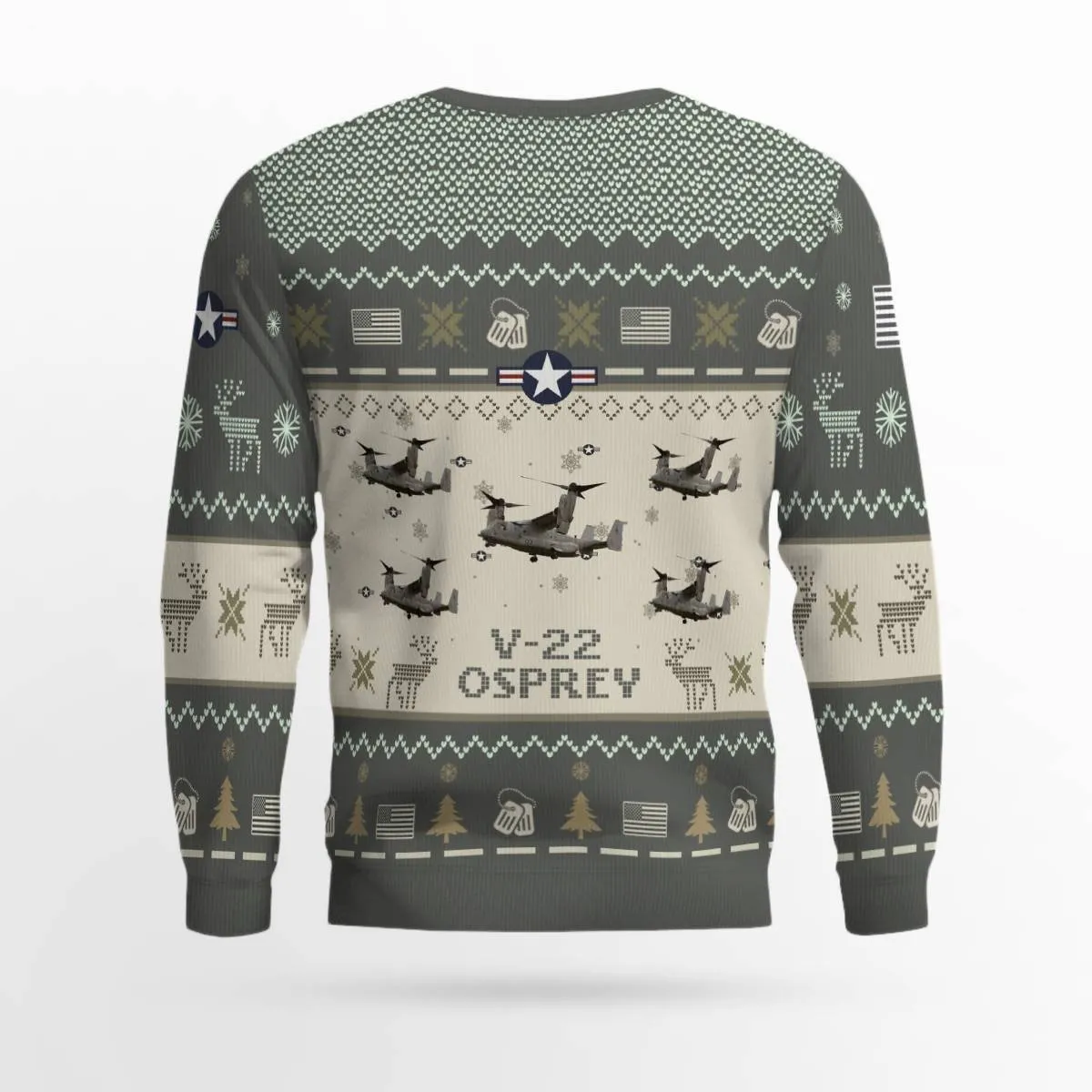 V-22 Osprey V22_Aircraft Ugly Sweater, Ugly Sweater Christmas Shirt for Men Dad Veteran
