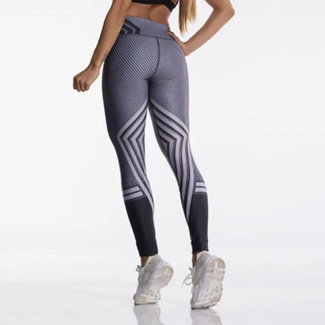 VenusFox Digital Print Skull&flower Black Leggings