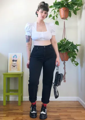 Vintage Black Stretch Jeans - XL