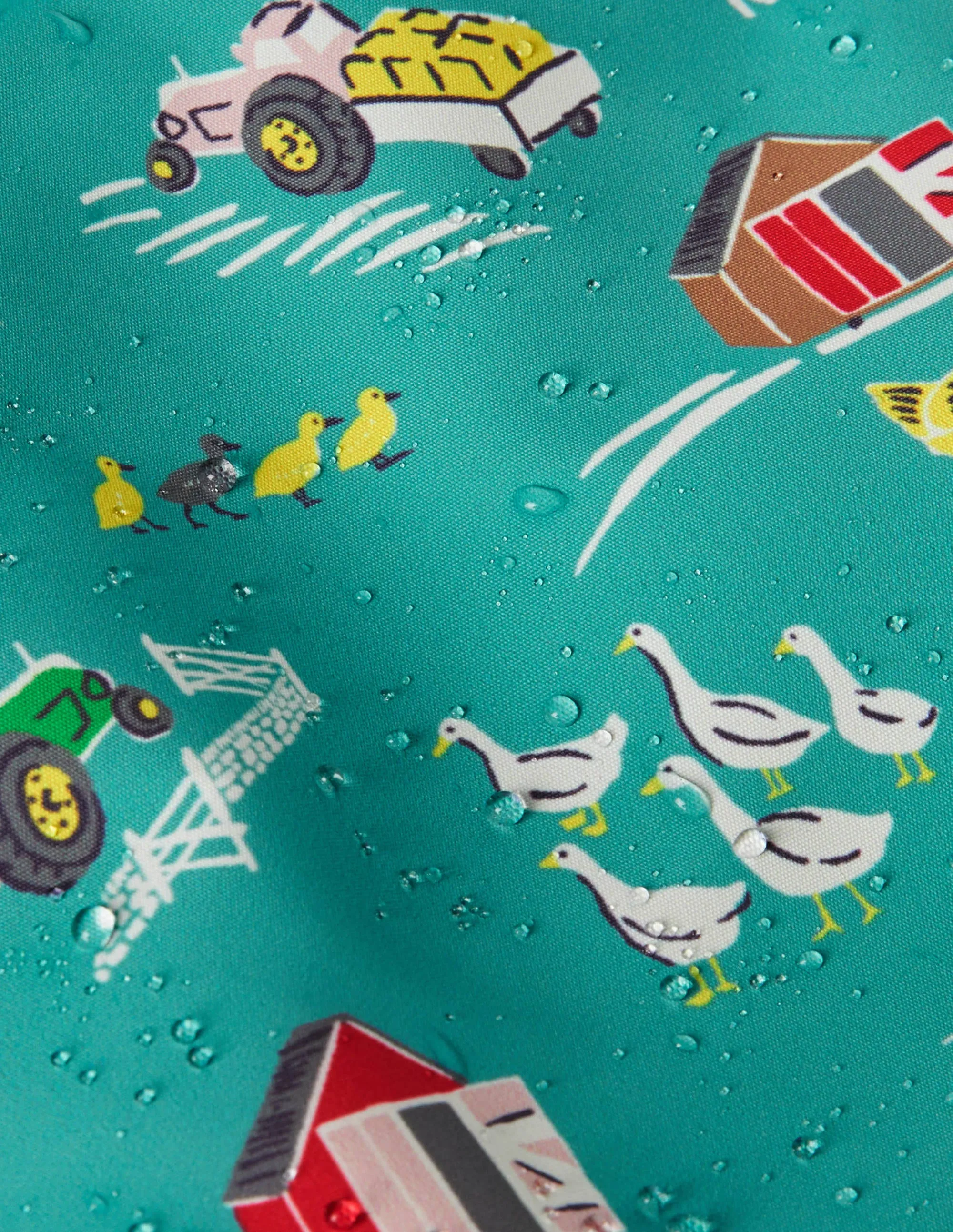 Water-resistant Coat-Brook Blue Farmyard