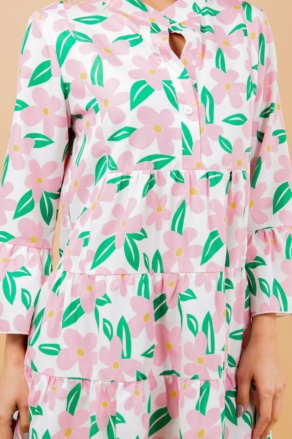 Whimsical Blooms Tunic Dress