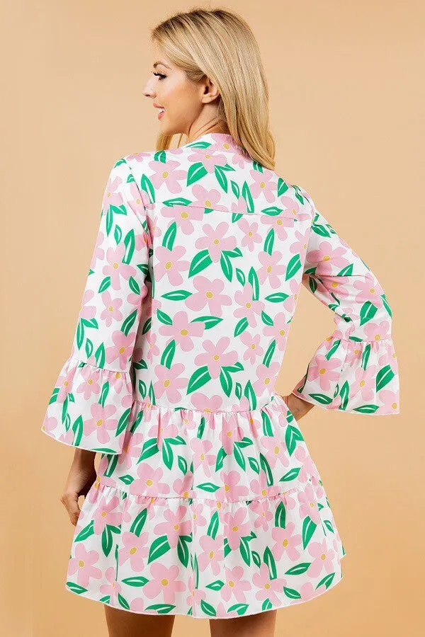 Whimsical Blooms Tunic Dress