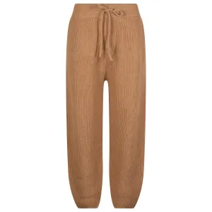 Womens Cashmere Ankle Pants Camel - 2025