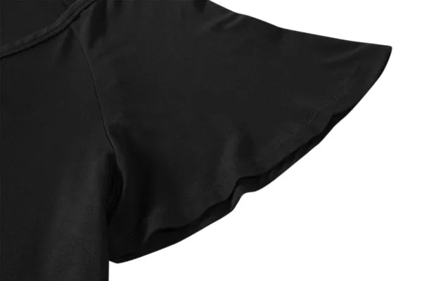 Women's Chiffon T-Shirt Plus Size Short Sleeves Flowy Shirt - LARACE 8060